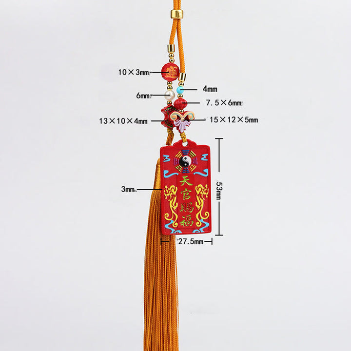 Buddha Stones con cinabrio natural Bagua Yin Yang Fu Carácter Bendición Decoración colgante para coche