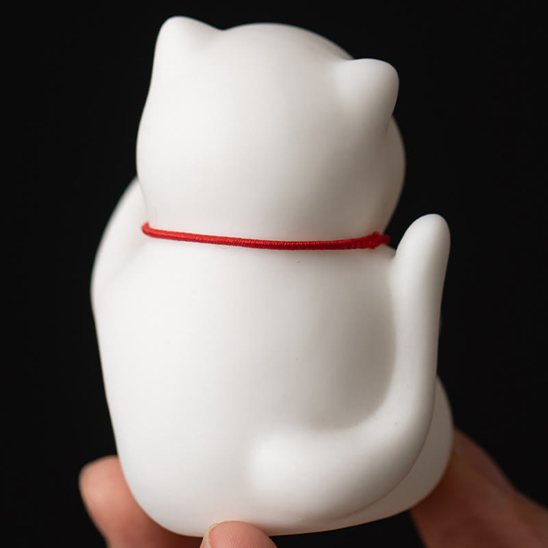 Quemador de incienso de cerámica curativo con estera de bambú y campana de gato con Buddha Stones para decoración de escritorio - image 10