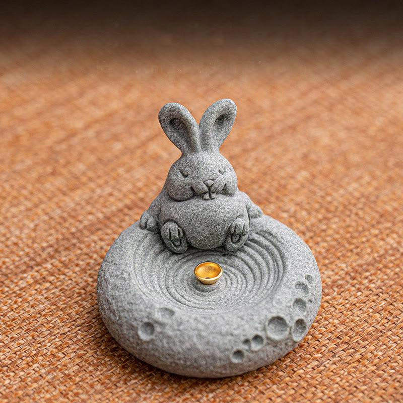 Quemador de incienso curativo con Buddha Stones y zodíaco chino para decoración de escritorio