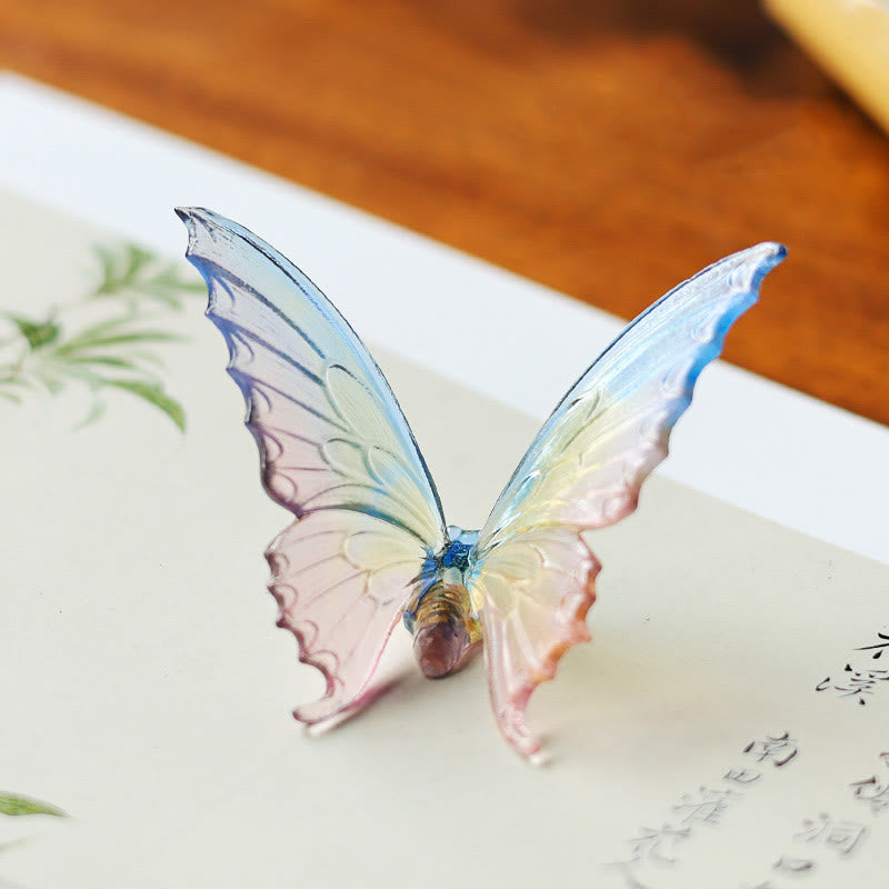 Quemador de incienso curativo con forma de mariposa y Buddha Stones para decoración de escritorio