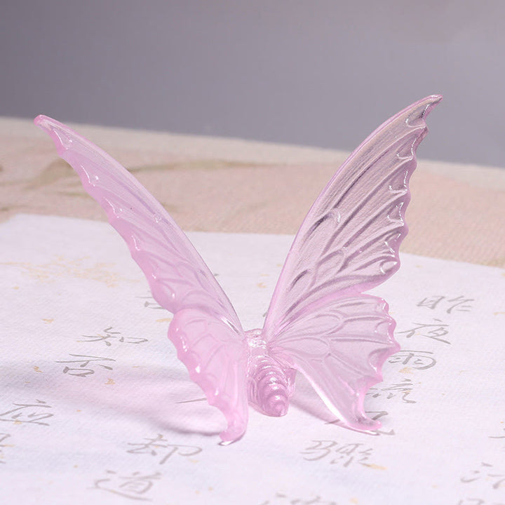 Quemador de incienso curativo con forma de mariposa y Buddha Stones para decoración de escritorio