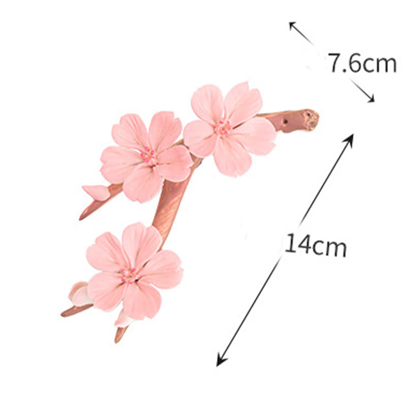 Quemador de incienso de cerámica curativo con ramas de ciruelo en flor y Buddha Stones para decoración de escritorio