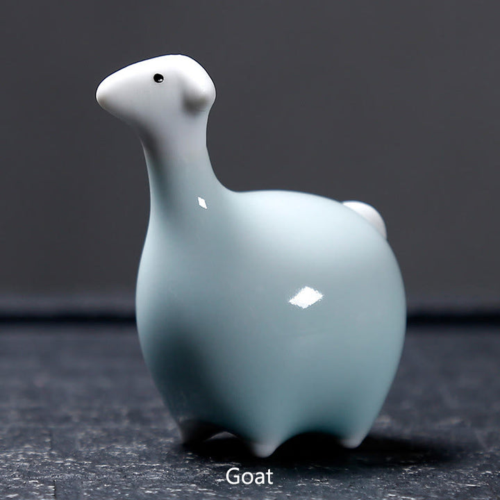 Buddha Stones con diseño del zodíaco chino, cerámica, té, mascota, decoración del hogar