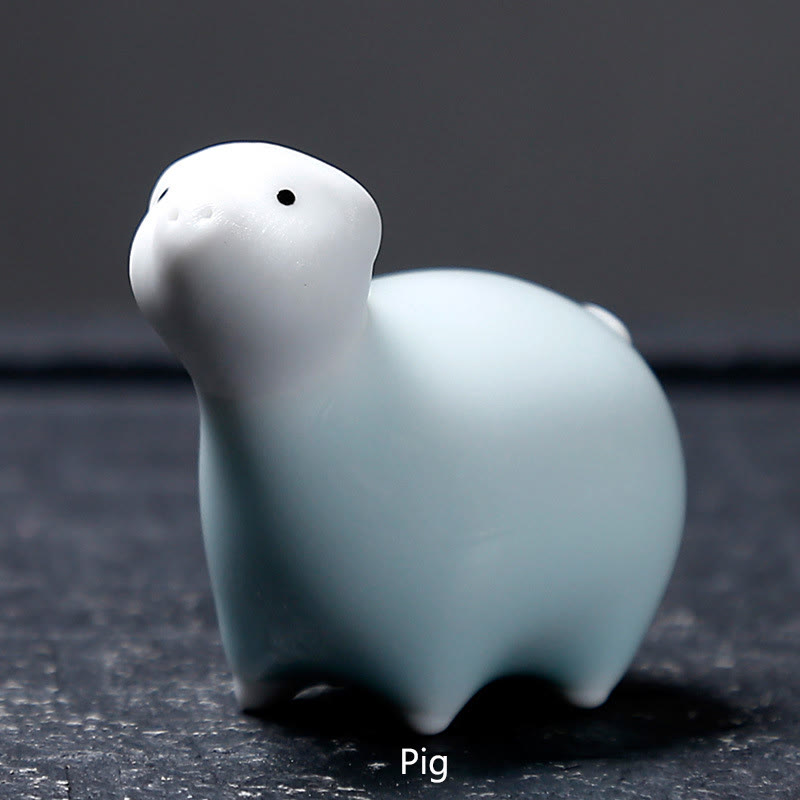 Buddha Stones con diseño del zodíaco chino, cerámica, té, mascota, decoración del hogar