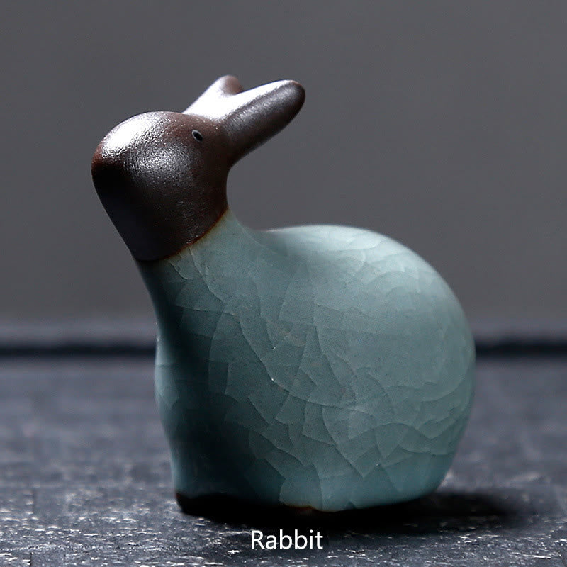 Buddha Stones con diseño del zodíaco chino, cerámica, té, mascota, decoración del hogar