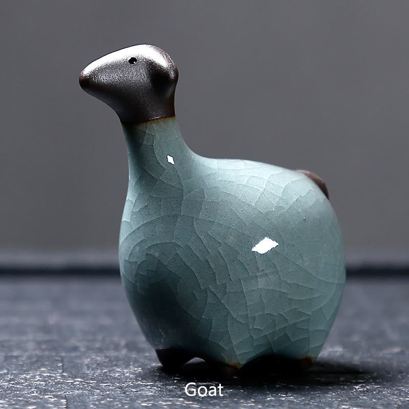 Buddha Stones con diseño del zodíaco chino, cerámica, té, mascota, decoración del hogar