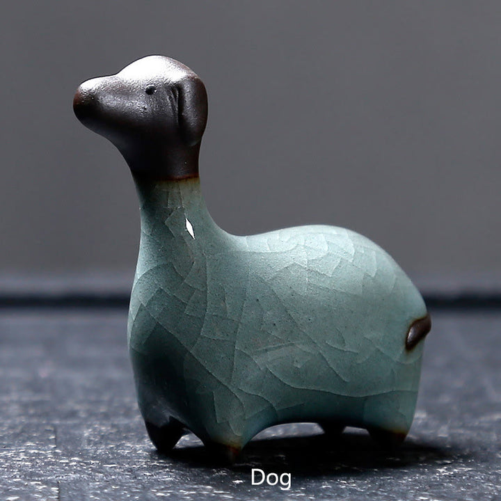 Buddha Stones con diseño del zodíaco chino, cerámica, té, mascota, decoración del hogar