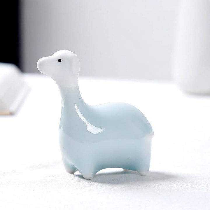 Buddha Stones con diseño del zodíaco chino, cerámica, té, mascota, decoración del hogar