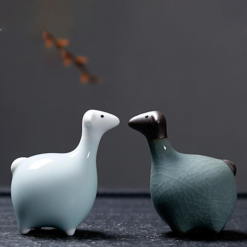 Buddha Stones con diseño del zodíaco chino, cerámica, té, mascota, decoración del hogar