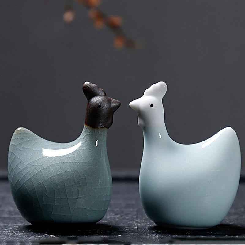 Buddha Stones con diseño del zodíaco chino, cerámica, té, mascota, decoración del hogar