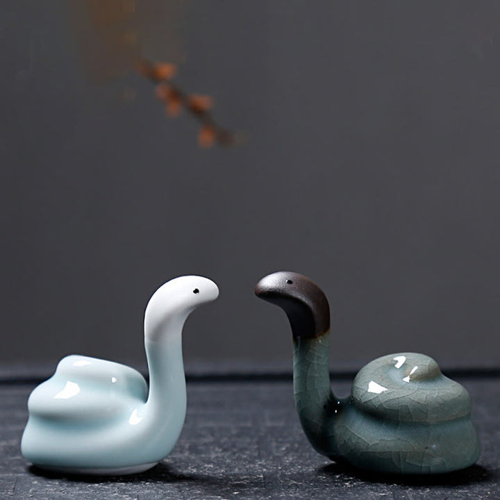 Buddha Stones con diseño del zodíaco chino, cerámica, té, mascota, decoración del hogar