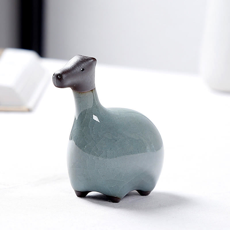 Buddha Stones con diseño del zodíaco chino, cerámica, té, mascota, decoración del hogar