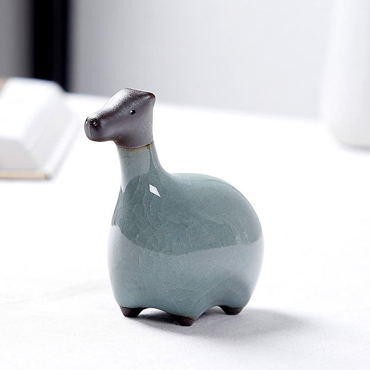 Buddha Stones con diseño del zodíaco chino, cerámica, té, mascota, decoración del hogar