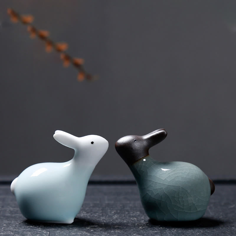 Buddha Stones con diseño del zodíaco chino, cerámica, té, mascota, decoración del hogar