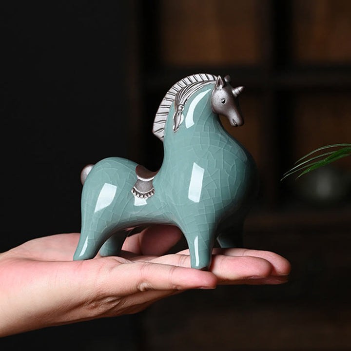 Buddha Stones Cabeza Abajo Arriba Caballo Cerámica Éxito Libertad Decoración del Hogar