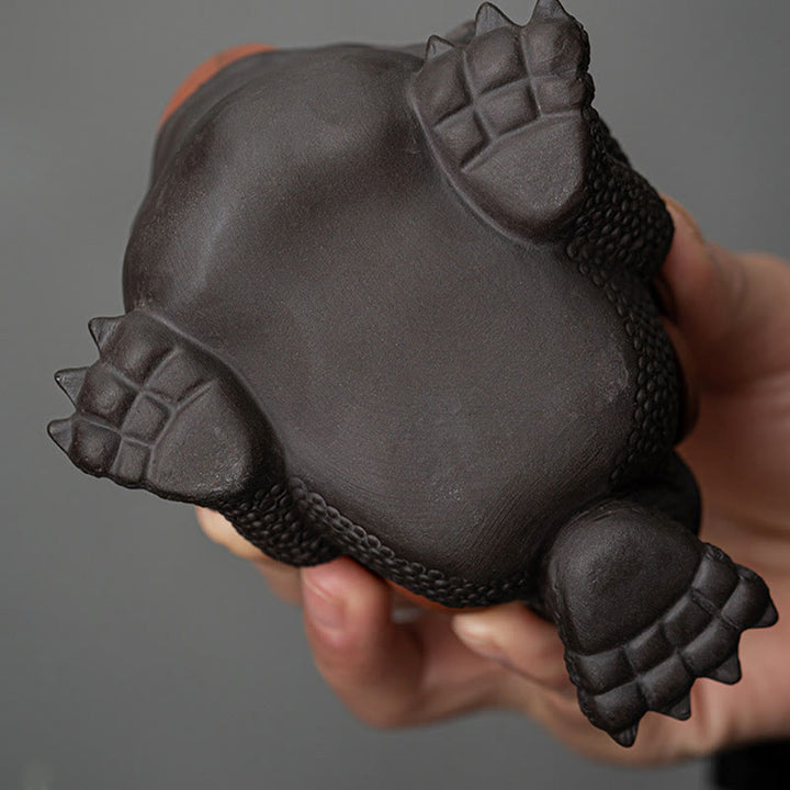 Figura decorativa de cerámica con Buddha Stones , arcilla morada, monedas de cobre, Feng Shui, Buda, piedra, para el hogar, té y mascota