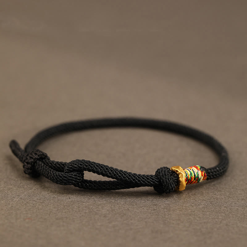 Pulsera de la suerte con monedas de plata de ley 999 y hilo rojo de Buddha Stones en plata de ley 925