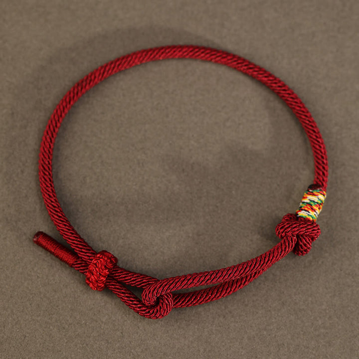 Pulsera de la suerte con monedas de plata de ley 999 y hilo rojo de Buddha Stones en plata de ley 925