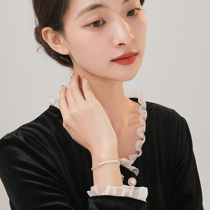 Pulsera de la sabiduría de cobre bañada en oro de 14 k con cuentas ultrafinas de turquesa y Buddha Stones de 2 mm