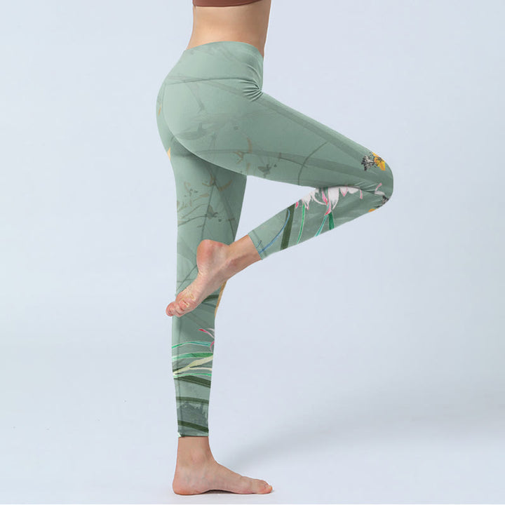 Leggings de yoga para mujer con estampado de Buddha Stones - image 4
