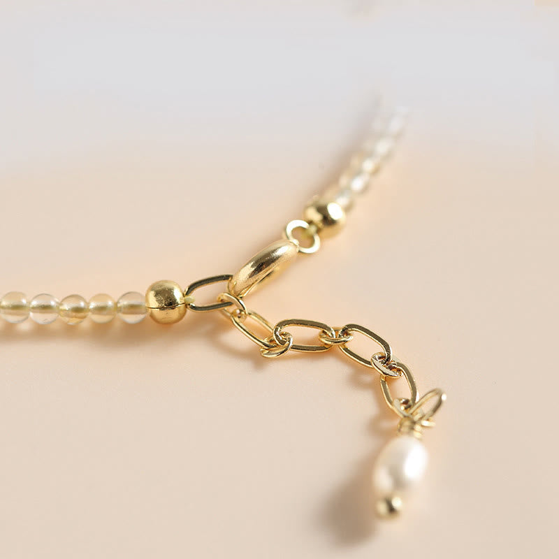 Pulsera de prosperidad con cuentas de cobre rellenas de oro de 14 quilates y turmalina citrina ultrafinas de 2,5 mm y Buddha Stones