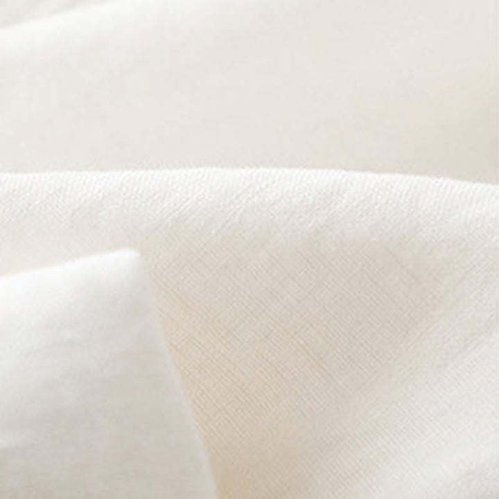 Pantalones de lino y algodón con pliegues laterales, de color liso, informales, para mujer, con pernera ancha y bolsillos , de Buddha Stones