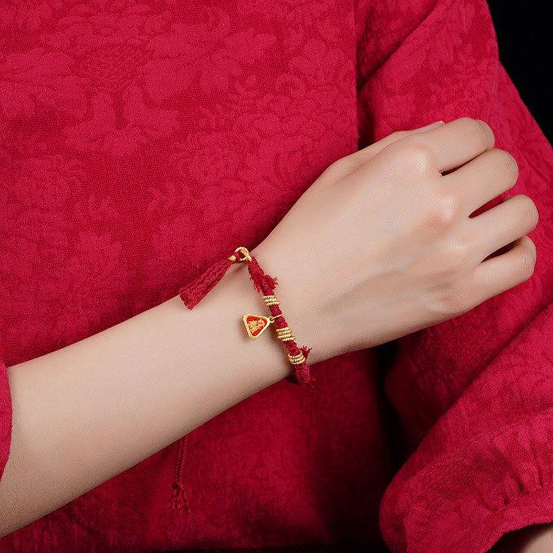 Pulsera de protección con borlas de flores y Buddha Stones de la diosa de la riqueza tibetana Zakiram