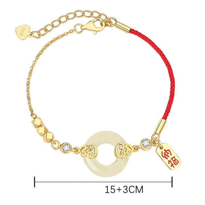 Pulsera, collar, colgante y pendientes de plata de ley 925 con Buddha Stones , jade hetiano natural, hebilla de la paz, circonita, suerte