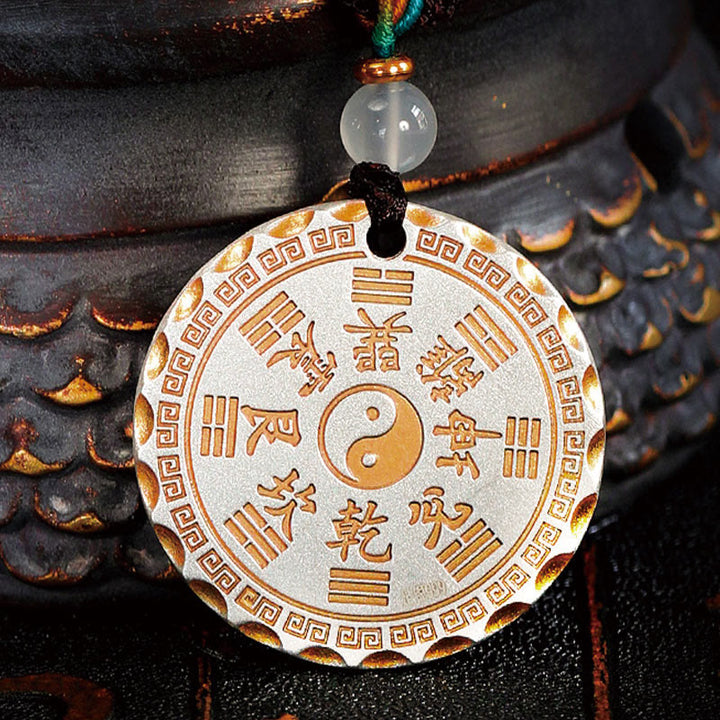 Colgante de collar de armonía de cobre con diseño Yin Yang Bagua , Buddha Stones, montaña, fantasmas, gastar dinero - image 10