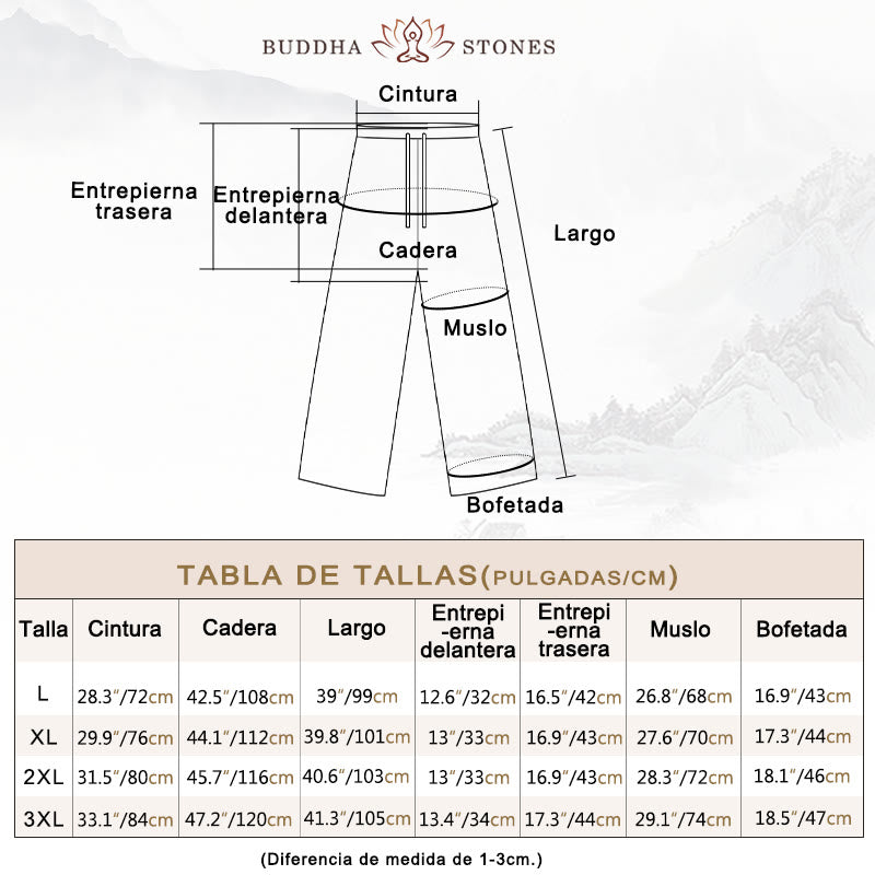 Conjunto de 2 Buddha Stones de traje Tang para hombre con estampado de peces Koi y botones de rana, camisa de manga larga y pantalones - image 6
