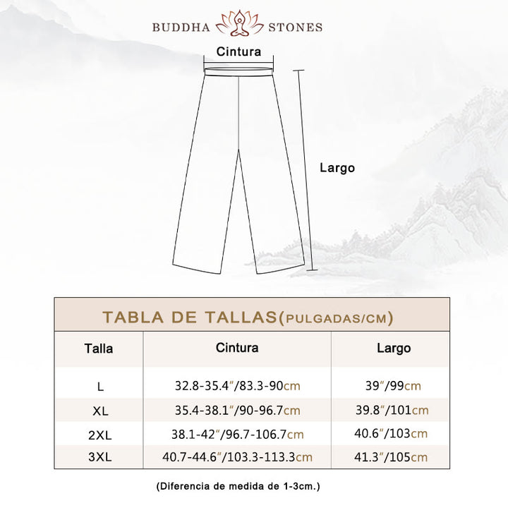 Conjunto de 2 piezas de camisa y pantalones de manga larga con botones de rana y dragón para hombre con Buddha Stones - image 7