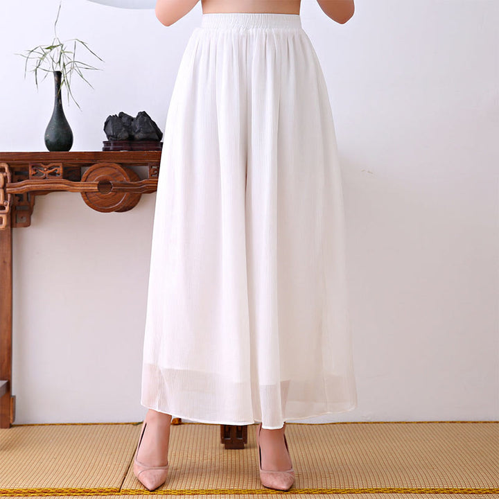 Vestido midi de gasa de manga larga con diseño de rana china y botones de Buddha Stones