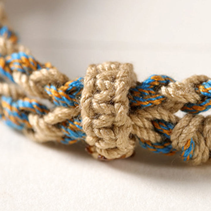 Pulsera trenzada con Buddha Stones para proteger la riqueza