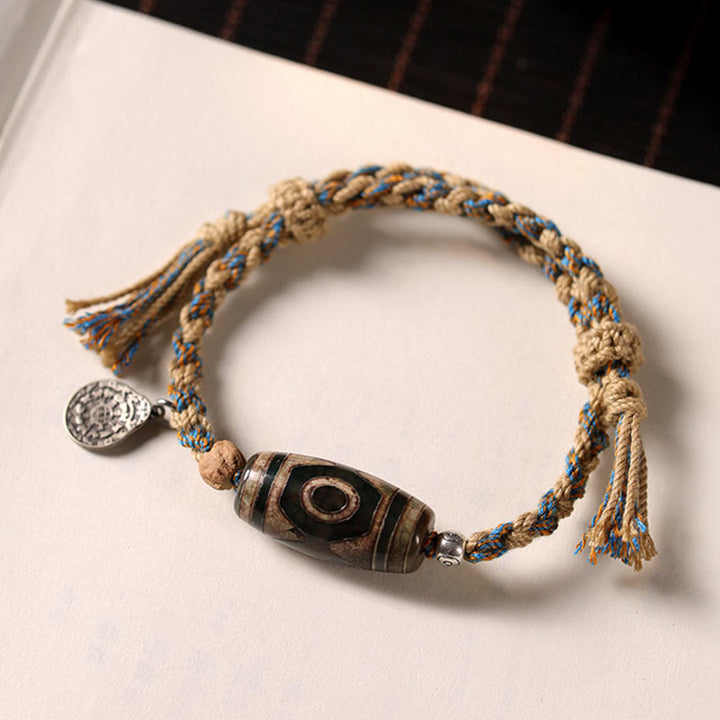 Pulsera trenzada con Buddha Stones para proteger la riqueza
