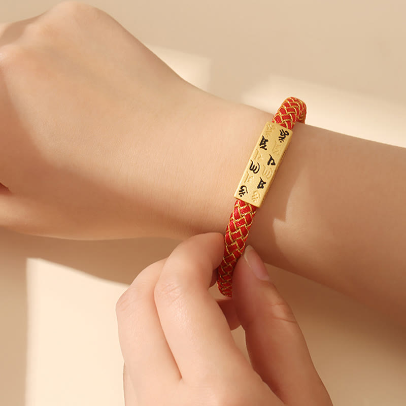 Pulsera tibetana Om Mani Padme Hum con Buddha Stones , varios colores, cuerda, hilo dorado, nudo de diamante, hebilla de la suerte