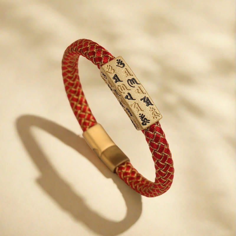 Pulsera tibetana Om Mani Padme Hum con Buddha Stones , varios colores, cuerda, hilo dorado, nudo de diamante, hebilla de la suerte