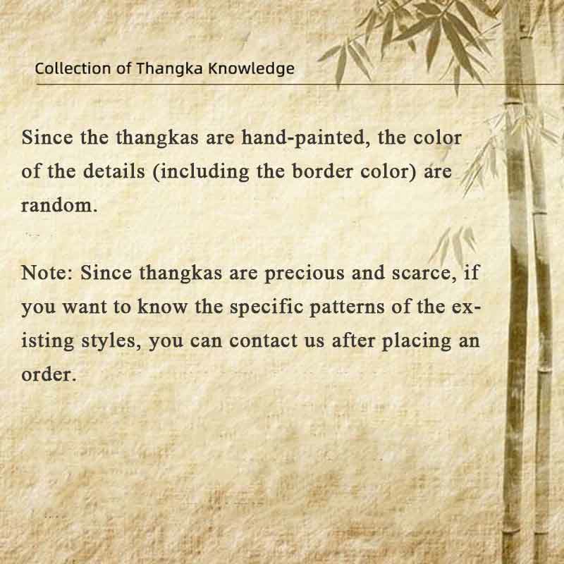 Pintura Thangka tibetana con Buddha Stones , escritura Om Mani Padme Hum, decoración hecha a mano (estilo aleatorio)