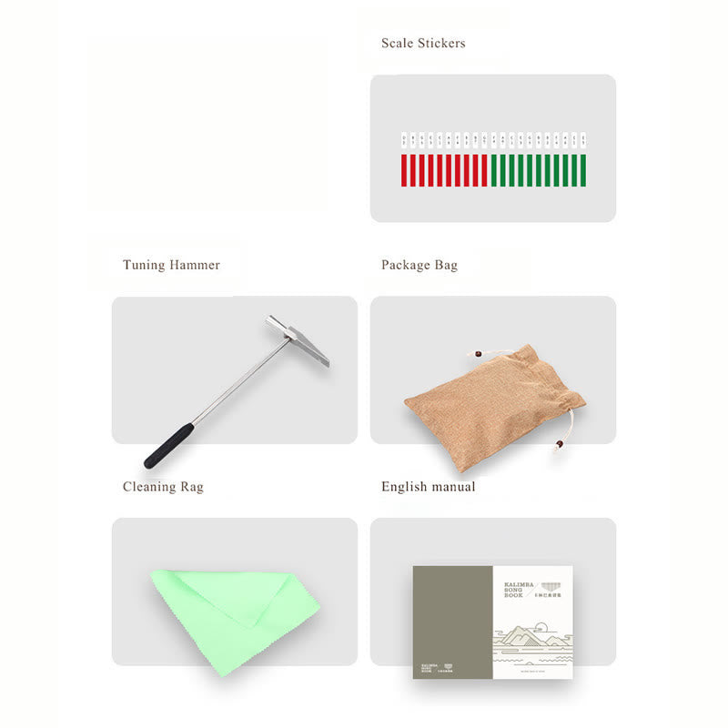 Kalimba Buddha Stones de 21 teclas, piano de pulgar de madera Peltogyne, piano de dedo portátil