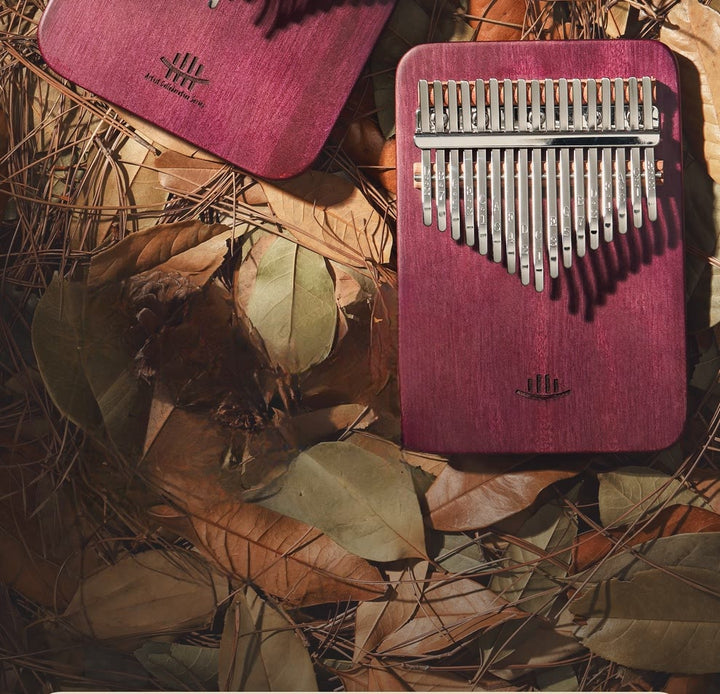 Kalimba Buddha Stones de 21 teclas, piano de pulgar de madera Peltogyne, piano de dedo portátil