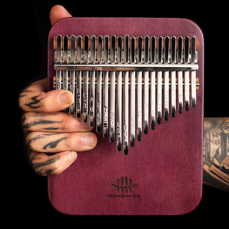 Kalimba Buddha Stones de 21 teclas, piano de pulgar de madera Peltogyne, piano de dedo portátil