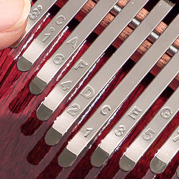 Kalimba Buddha Stones de 21 teclas, piano de pulgar de madera Peltogyne, piano de dedo portátil