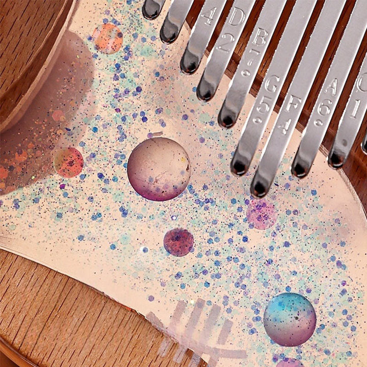 Kalimba Buddha Stones de 17/21 teclas, piano de pulgar de madera de haya, piano de dedo portátil Planet Universe