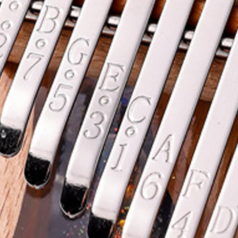 Kalimba Buddha Stones de 17/21 teclas, piano de pulgar de madera de haya, piano de dedo portátil Planet Universe