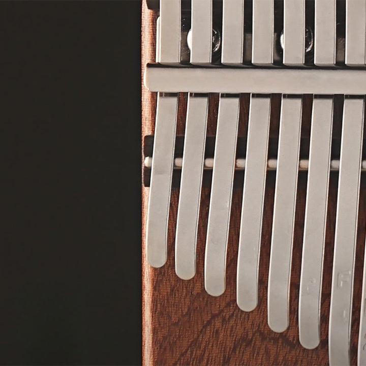 Piano de pulgar Kalimba de 21 teclas Buddha Stones, de sándalo amarillo, portátil