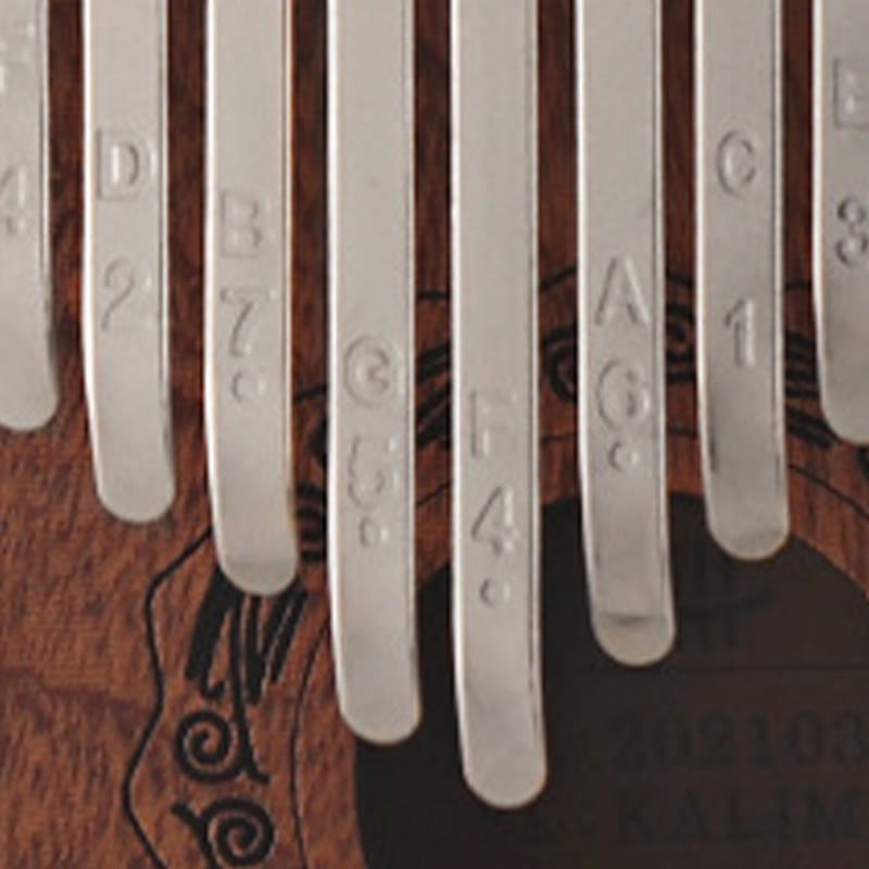 Piano de pulgar Kalimba de 21 teclas Buddha Stones, de sándalo amarillo, portátil