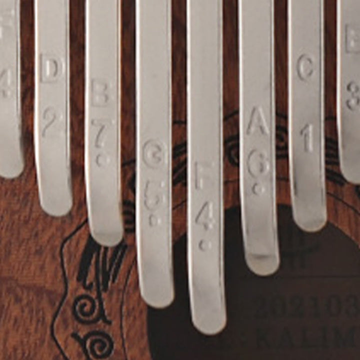 Piano de pulgar Kalimba de 21 teclas Buddha Stones, de sándalo amarillo, portátil