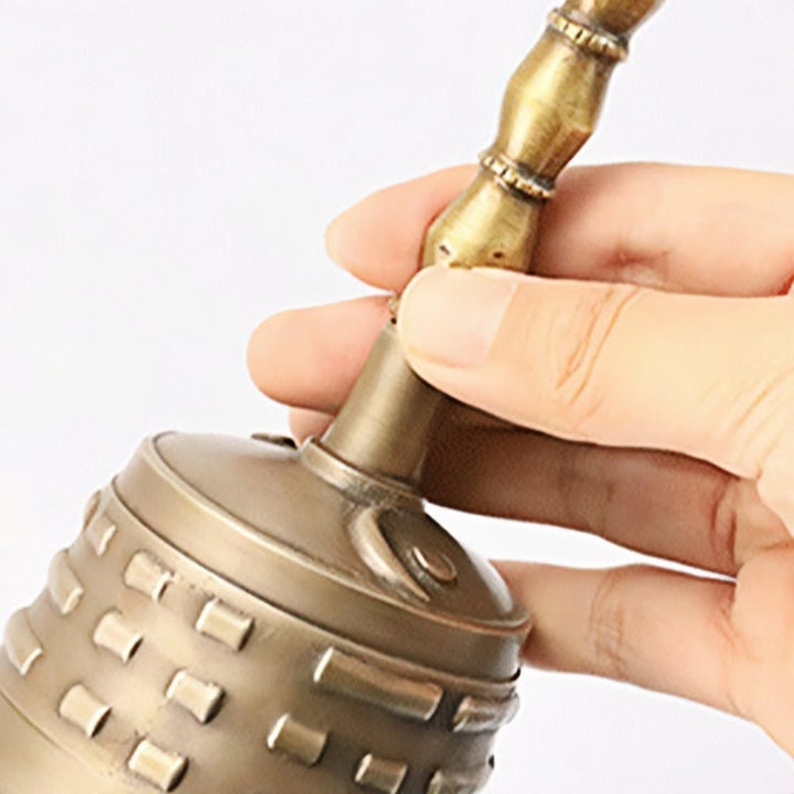 Buddha Stones hechas a mano, meditación tibetana, Vajra Dorje, campana de calabaza, Yin Yang, cobre, decoración de iluminación