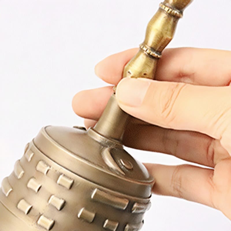 Buddha Stones hechas a mano, meditación tibetana, Vajra Dorje, campana de calabaza, Yin Yang, cobre, decoración de iluminación