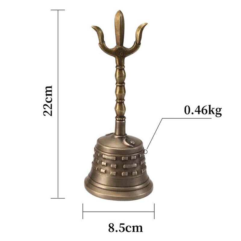 Buddha Stones hechas a mano, meditación tibetana, Vajra Dorje, campana de calabaza, Yin Yang, cobre, decoración de iluminación