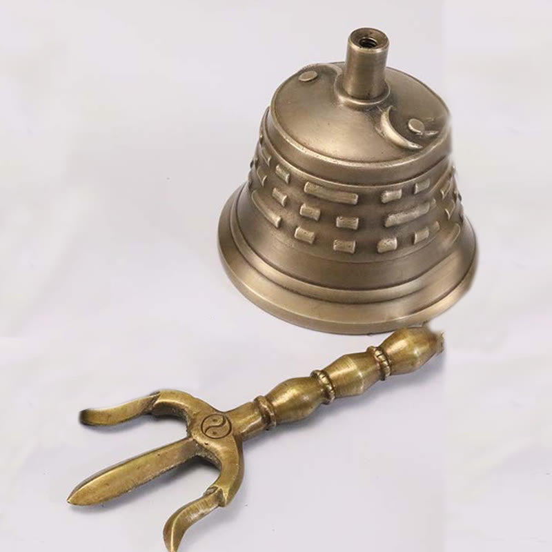 Buddha Stones hechas a mano, meditación tibetana, Vajra Dorje, campana de calabaza, Yin Yang, cobre, decoración de iluminación